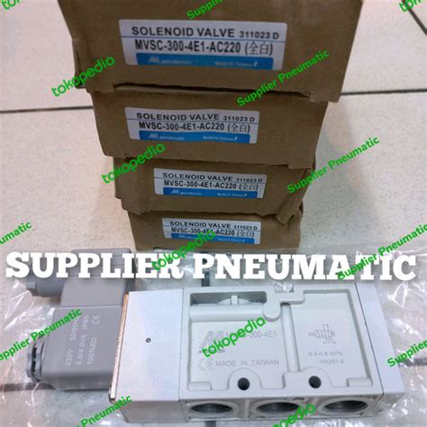 Jual SOLENOID VALVE MINDMAN MVSC 300 4E1 AC220V DC24V PORT 3 8