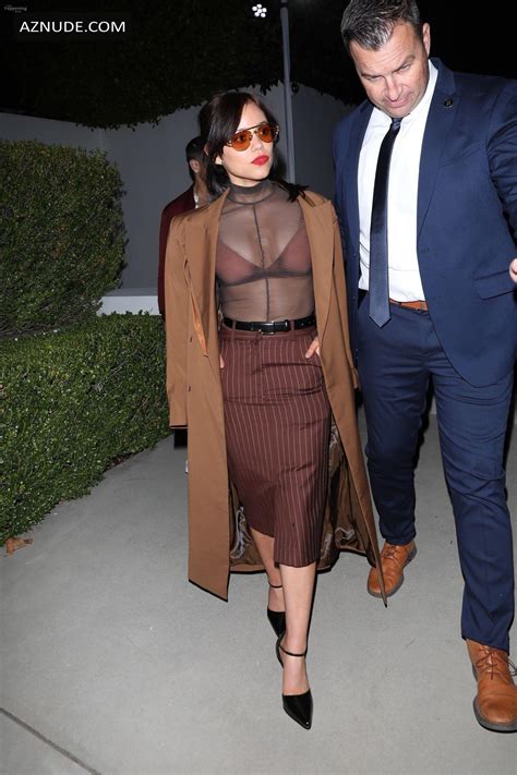 Jenna Ortega Sexy Spotted Flashing Her Hot Bra While Attending A Private Pre Oscars Party In