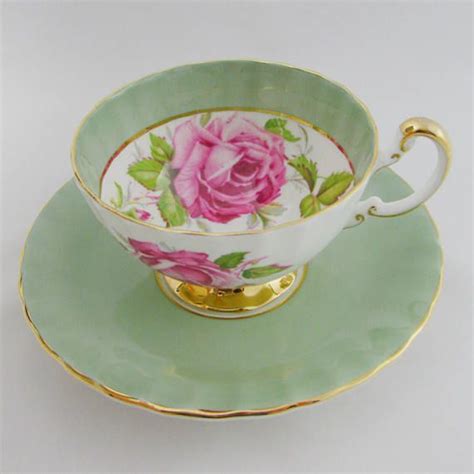 Reserved For H Aynsley Cabbage Rose Tea Cup And Saucer Pink Roses