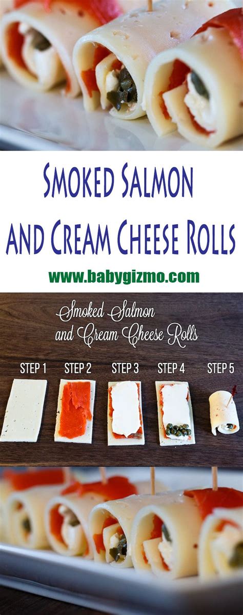 Smoked Salmon And Cream Cheese Rolls Recipe Recipe Cream Cheese