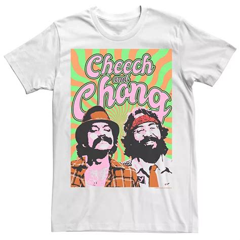 Mens Cheech And Chong Vintage Retro Tee