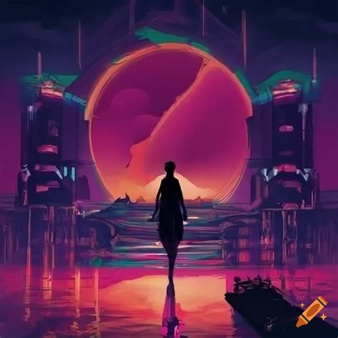 Retrowave Album Cover Artwork On Craiyon