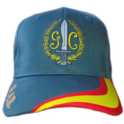 GORRA GUARDIA CIVIL G A R COLOR VERDE BORDADA BANDERA