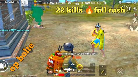 22 Kills Pubg Mobile Lite Full Rush Gameplay Video With Op Cluches