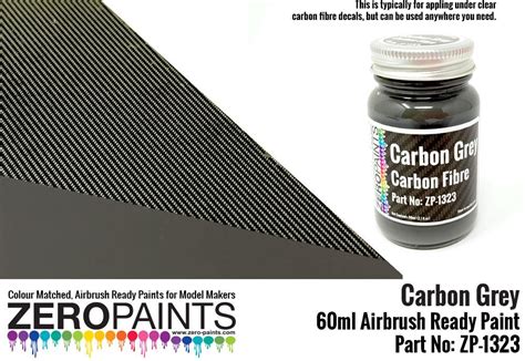 Carbon Grey Carbon Fibre Grey Paint 60ml Zp 1323 Zero Paints