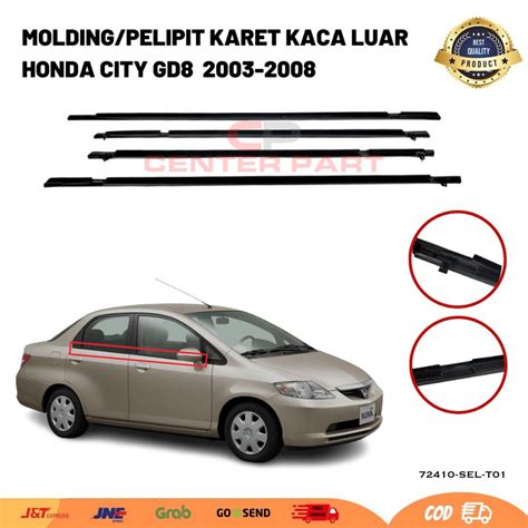 Jual Pelipit Karet Kaca Luar Weather Strip Molding Door Honda City Gd