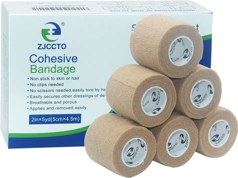 Self Adherent Cohesive Bandages Wrap 6 Count 2 X 5 Yards