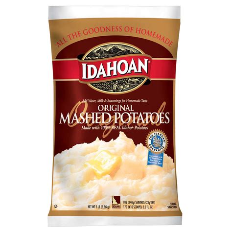 Idahoan Original Mashed Potatoes 5 Lbs Instant Dried Gravy Taters Jt Outfitters