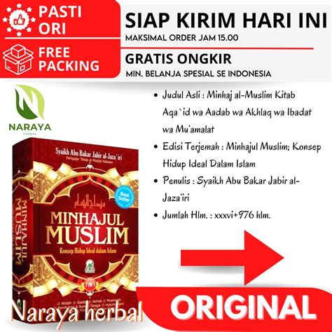 Jual MINHAJUL MUSLIM DARUL HAQ Konsep Hidup Ideal Dalam Islam Syaikh