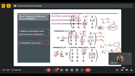 Rref Chapter Arifa Mam First Online Class Youtube