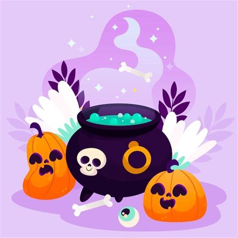 Free Vector | Flat halloween hocus pocus illustration in 2024 ...