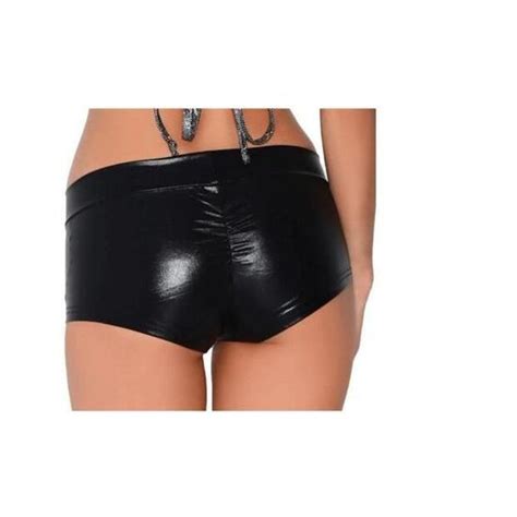 V Tements Lingerie Meilleures Ventes Short Lastique En Similicuir