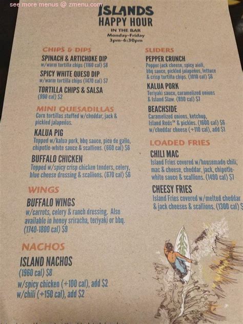 Online Menu Of Islands Restaurant Restaurant West Covina California