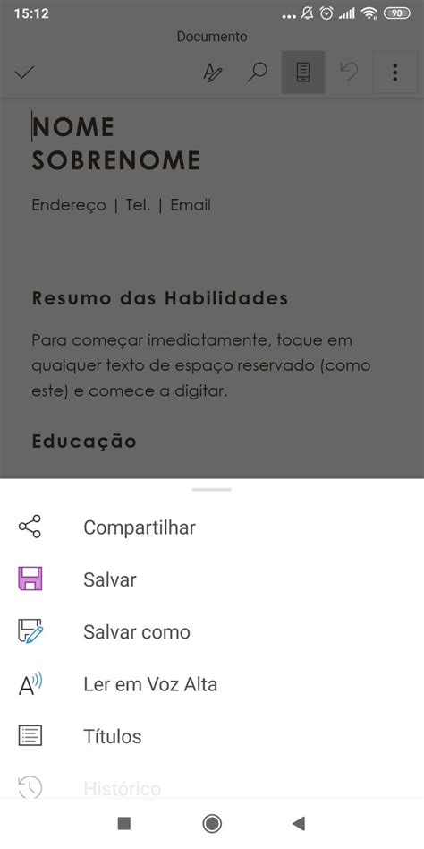 Como Fazer Curr Culo Pelo Celular E Baixar Como Pdf