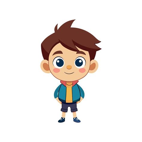 cute boy character design 49694575 Vector Art at Vecteezy