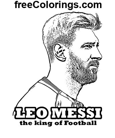 Affiche Lionel Messi pour les fans Coloriages gratuits à imprimer