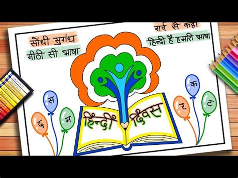 Importance Of Hindi Language Poster