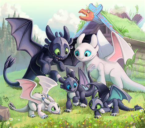 167474 Safe Artist Pandapaco Toothless Httyd Dragon Fictional