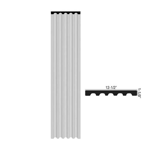 American Pro Decor 1 18 In X 12 12 In X 78 34 In Fluted