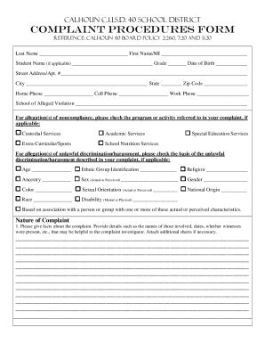 Fillable Online Registration Forms Calhoun Unit 40 Fax Email Print