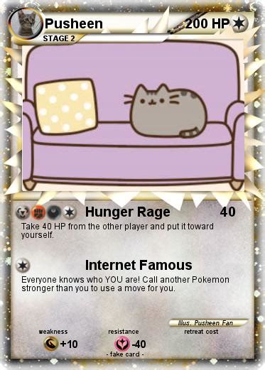 Pokémon Pusheen 282 282 Hunger Rage My Pokemon Card