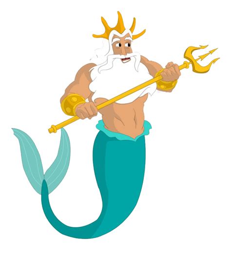 King Triton Trident Transparent Png All
