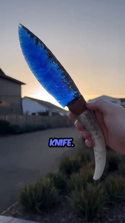 Perfect Blue Glass Knife 🔪 Youtube