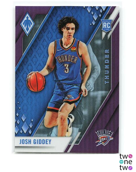 Josh Giddey Panini Chronicles Pheonix Rc Purple Prizm