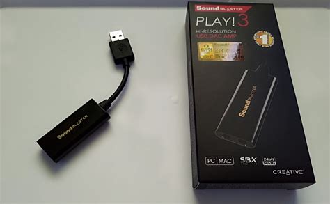 Creative Sound Blaster Play 3 Sb Play3 Usbオーディオエントリーモデル ハイレゾ再生対応 絶妙なデザイン