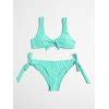 Emmiol Free Shipping Solid Color Two Way Tie Bikini Set Biscay Green L In Bikini Sets