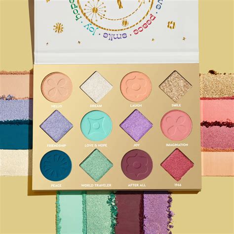 Colourpop Eyeshadow Palette Authentic Lilac Peach Mint Blue Pink Nude