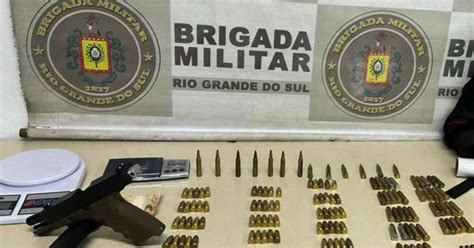 Dupla Presa Em Flagrante Pistola Glock Muni Es De Diversos