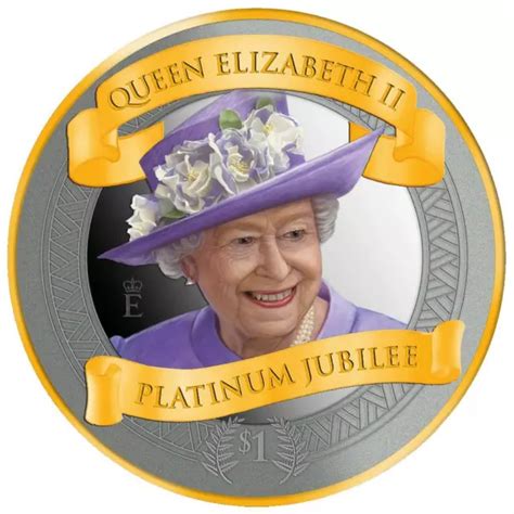 Silberm Nze Queen Elizabeth Ii Platin Jubil Um Neuseeland Oz Pp