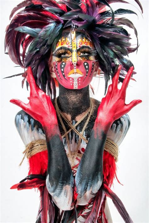 Nawa Tribe II By BeccyBex On DeviantART Woman Painting Face Painting