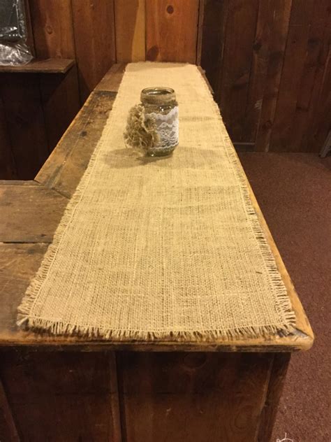 Natural Rustic Burlap Table Runner