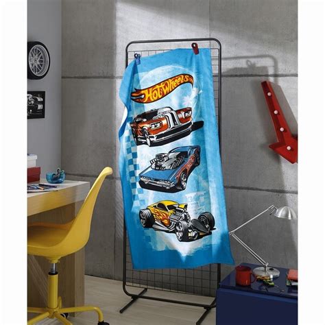 Toalha De Banho Infantil Hot Wheels Aveludada Dohler Leroy Merlin