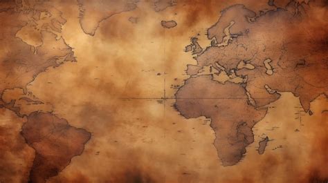 Premium Photo A Map Of The World On A Brown Background