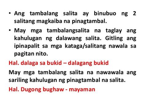 Halimbawa Ng Mga Tambalang Salita At Kahulugan Nito Pinasalita Porn Nbkomputer