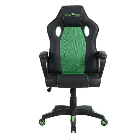 Cadeira Gamer Viper Pro Cgvp Pv Python Preta Verde