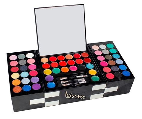 Kit Maquiagem Completo 130 Sombras Batom Blush Luisance L233 R 148