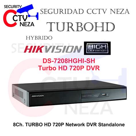 CAMARAS DE SEGURIDAD DVR DE 8 CANALES TURBO HD 720P HIBRIDO HIKVISION