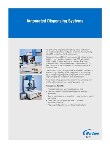 Mini Squirt Hot Melt Adhesive Applicator Nordson Adhesive Dispensing PDF Catalogs