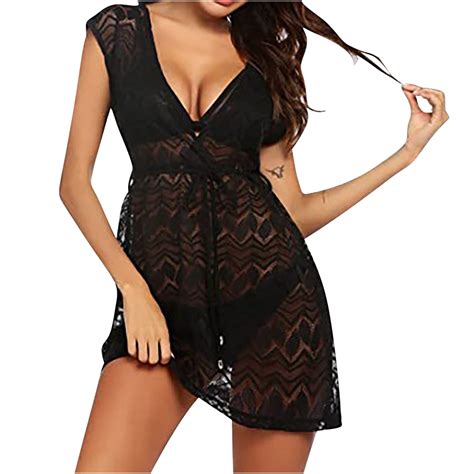 Apexfwdt Women S Swimsuit Coverup Crochet Bikini Cover Ups Sexy Hollow