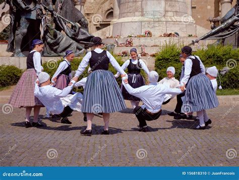 Folk Dancing Festival In Europe Editorial Image Image Of Outfit