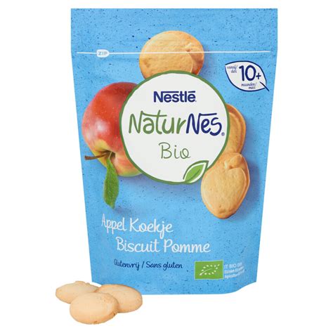 Nestle NaturNes Bio Koekjes 10 Mnd Appel 150 Gr Plein Nl