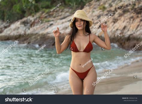 Portrait Sexy Woman Wear Bikini On Stock Photo Shutterstock