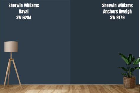 Sherwin Williams Naval Vs Anchors Aweigh Sw 9179 Sherwin Williams