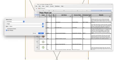 Worksheet Plant List Site Design Vectorworks Community Board