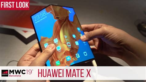 Huawei Mate X Hands On Zum Faltbaren Smartphone Mwc Youtube