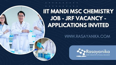 IIT Mandi MSc Chemistry Job JRF Vacancy 2023